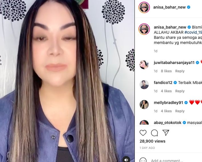 Anisa bahar mengumumkan melelang rumahnya seharga Rp 4 miliar [instagram]