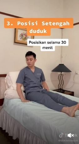 Pertolongan pertama jika saturasi oksigen rendah. (TikTok/@doktermedok)