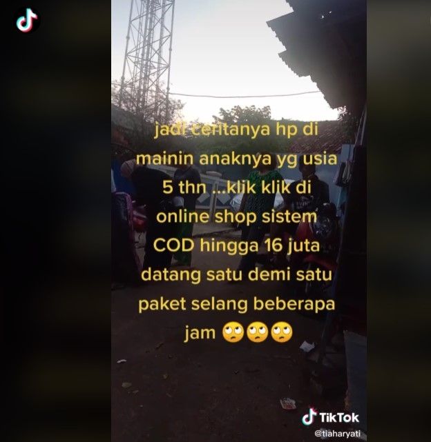 Balita pesan olshop capai Rp 16 juta (tiktok)