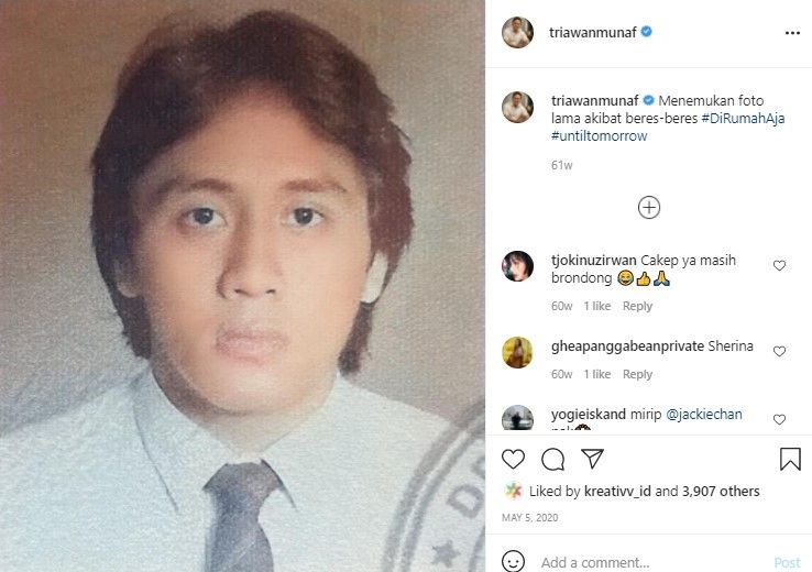 Potret lawas Triawan Munaf. (Instagram/triawanmunaf)