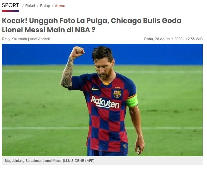 Fakta Lionel Messi pamerkan foto seragam PDI Perjuangan (Turnbackhoax.id)