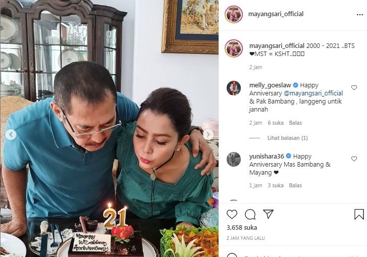 Unggahan Mayangsari [Instagram/@mayangsari_official]