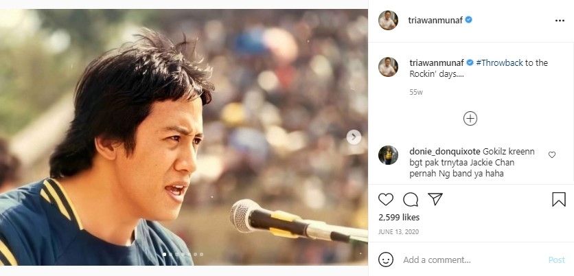 Potret lawas Triawan Munaf. (Instagram/triawanmunaf)