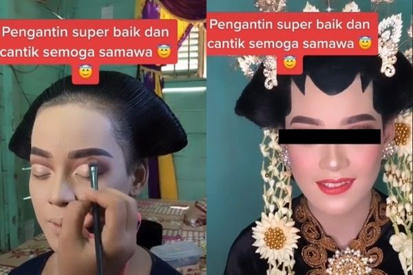 Viral Make Up Pengantin Ini Lebih Mahal dari Dekorasi. (TikTok)