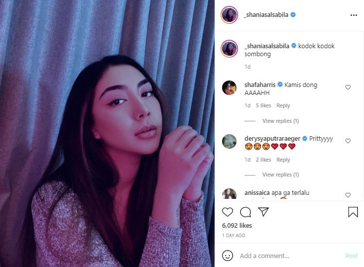 Potret Shania Salsabila. (Instagram/_shaniasalsabila)