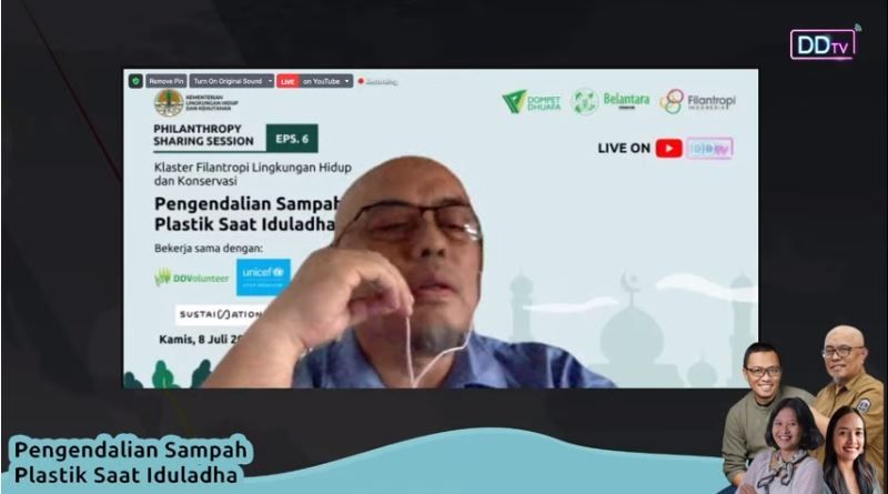 Ujang Solihin Sidik dalam acara sharing session, Kamis (8/7/2021) (YouTube Dompet Dhuafa TV)