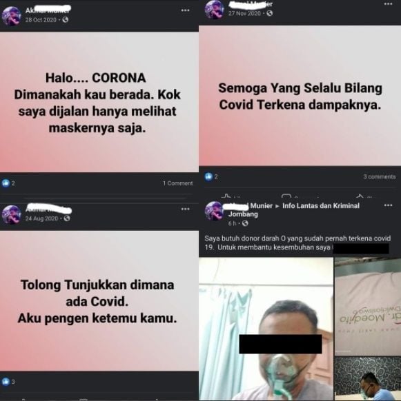 Viral Status 'Drama 4 Babak' Orang Tak Percaya Corona. (Twitter)