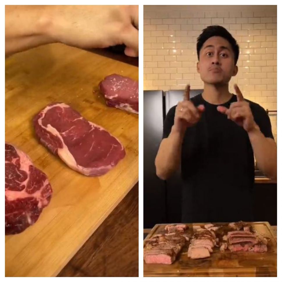 Daging steak ddari pasarm supermarket, dan toko daging (TikTok @dimsthemeatguy)
