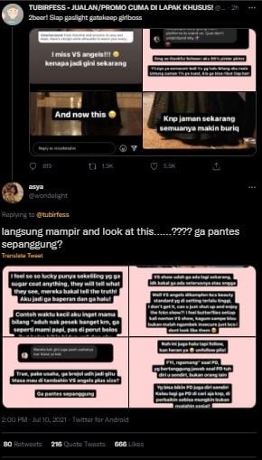 Viral Influencer 'Menteri Kecantikan' Ramai Dikecam. (Twitter/@tubirfess)