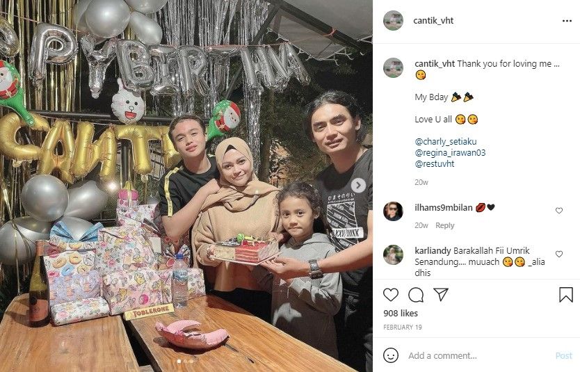 Potret anak bungsu Charly Van Houten. (Instagram/cantik_vht)