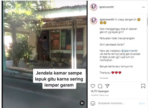 Viral Tetangga Cari Perkara Selalu Buang Garam ke Rumah, Hobi Rusak Bunga Diam-diam (Instagram).