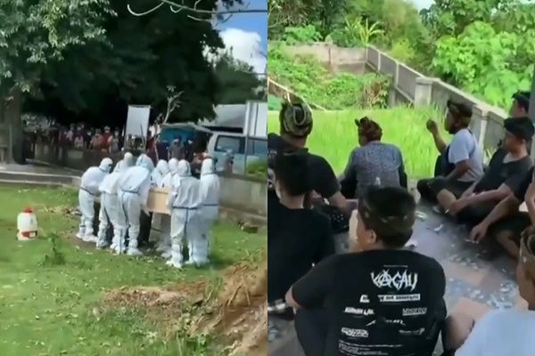 Viral Nakes Pakai APD Ditertawakan dan Dihina Saat Urus Jenazah Covid-19. (Instagram/@joker_supriadi)