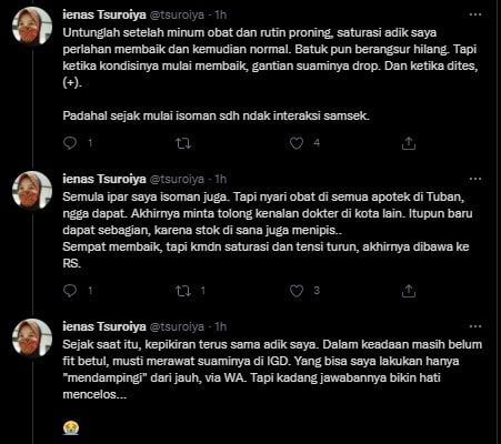 Putri Gus Mus Sentil 'Bapak Pejabat' Yang Bilang Pandemi Terkendali. (Twitter/@tsuroiya)