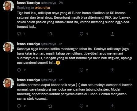 Putri Gus Mus Sentil 'Bapak Pejabat' Yang Bilang Pandemi Terkendali. (Twitter/@tsuroiya)