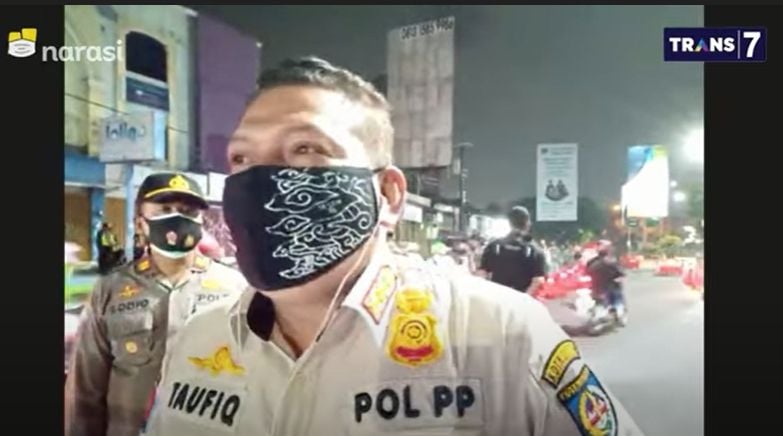 Kabid Penegakkan Perda Satpol PP Kota Depok Taufiqurakhman. (Youtube/NajwaShihab)