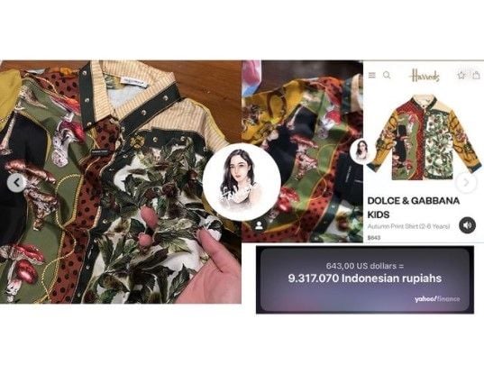 Baju Xabiru habis dimakan rayap (Instagram)