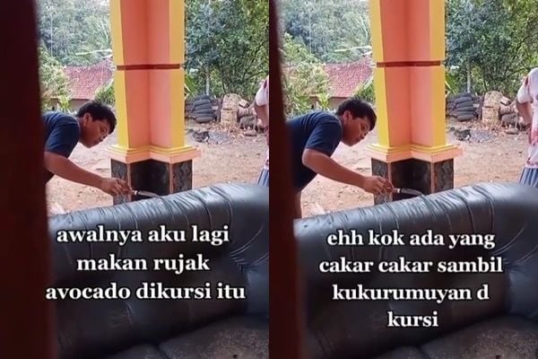 Viral Ada yang Mencakar dari dalam Sofa Usia Belasan Tahun. (Instagram/@say.viideo)