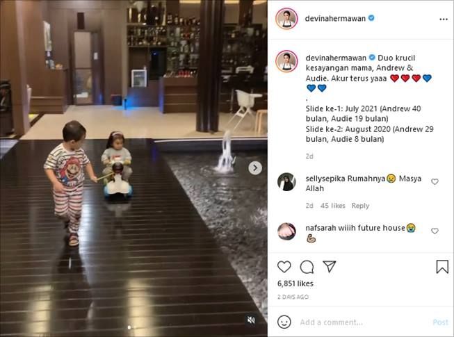 Penampakan rumah mewah Chef Devina Hermawan. (Instagram/@devinahermawan)