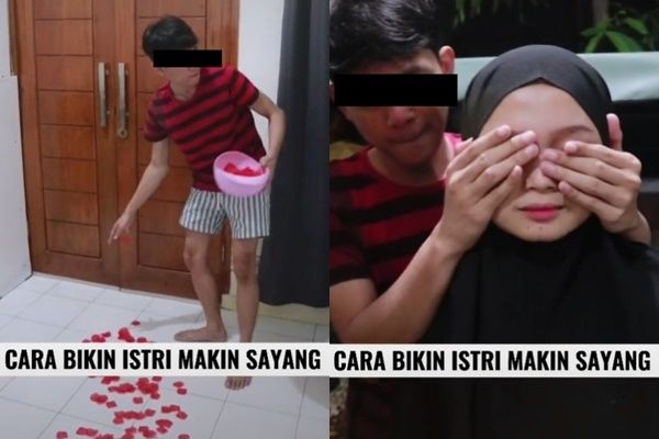 Suami Romantis Gandeng Istri ke Kamar Mandi Buat 'Nguli'. (TikTok)