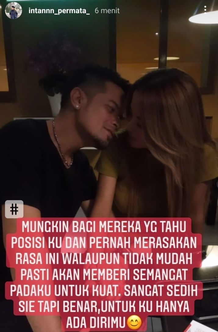 Intan Permata memberi pernyataan soal kabar hubungan spesialnya dengan Choky Andriano. [Instagram]