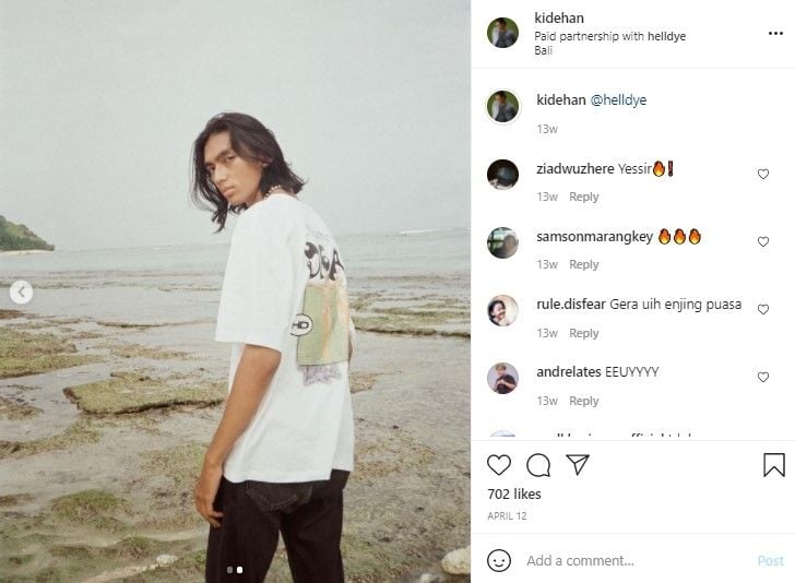 Potret Raihan model YSL pertama dari Indonesia. (Instagram/kidehan)