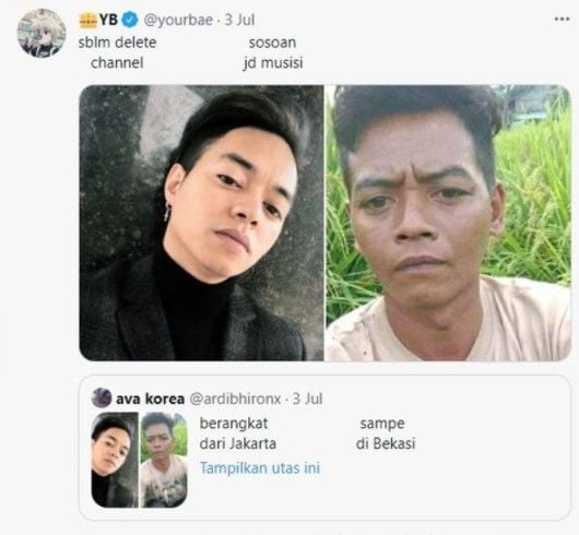 Potret Opek Maju kembaran Reza Arap. (Instagram/sukijan.id)