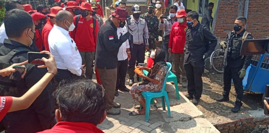 Vaksinasi door to door BIN. (Dok: Istimewa)