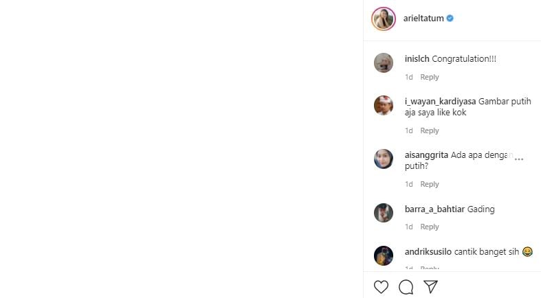 Unggahan Ariel Tatum di Instagramnya bikin netizen penasaran. [Ariel Tatum]