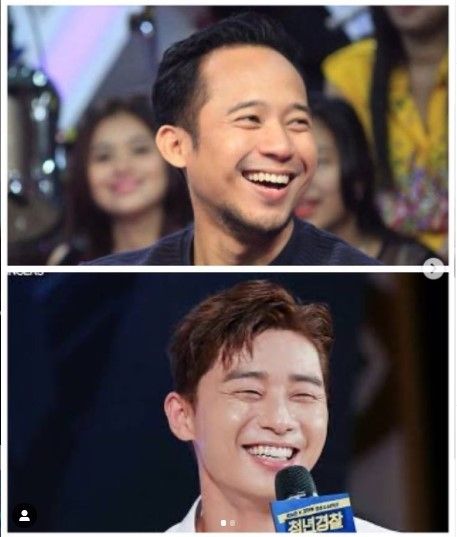 Denny Cagur dan Park Seo Joon (Instagram)