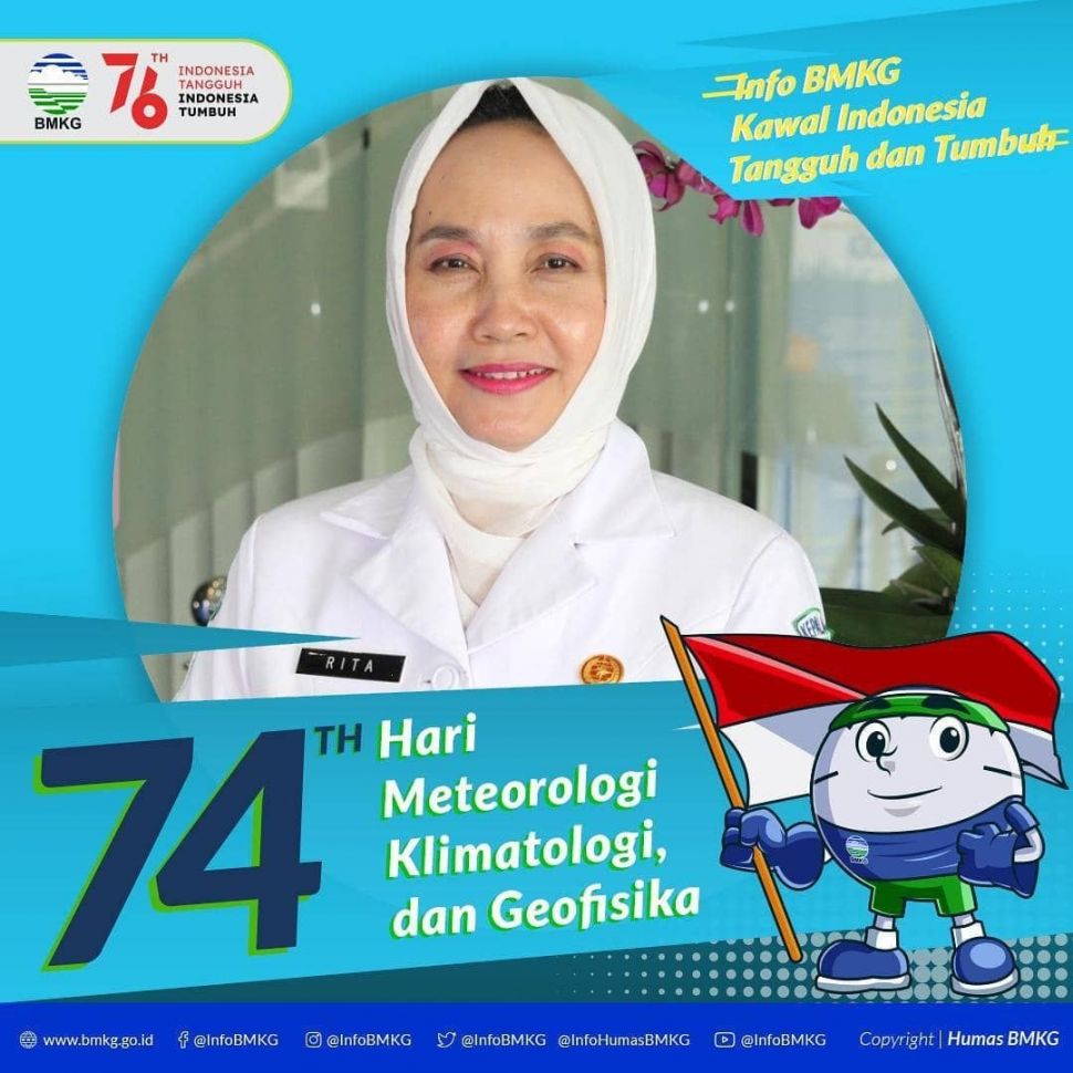 Kepala Badan Meteorologi, Klimatologi, dan Geofisika (BMKG) Dwikorita Karnawati.