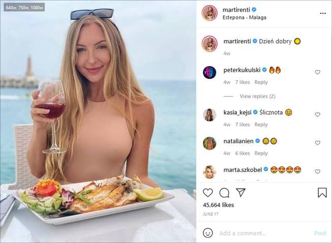 Potret Marta Rentel alias Marti Renti, influencer yang menjual cinta virtual. (Instagram/@martirenti)