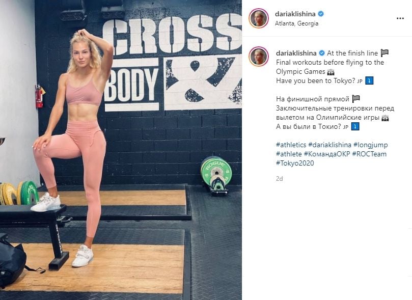 Atlet Olimpiade Tokyo, Darya Klishina yang buat Ronaldo tergoda. (Instagram/dariaklishina)