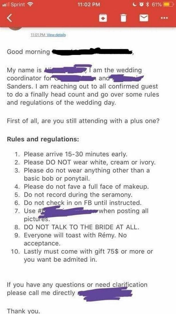 Viral Aturan Pernikahan Aneh. (Reddit/India Times)