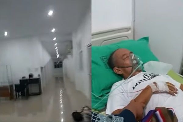 Viral Ruang Isolasi Pasien Covid-19 Tak Ada Nakes Satupun. (Foto: Tangkapan Layar)