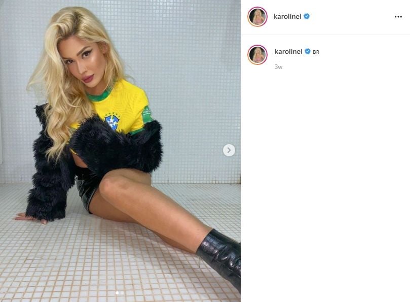 Karoline Lima, eks gebetan Neymar yang pacaran dengan Eder Militao. (Instagram/karolinel)