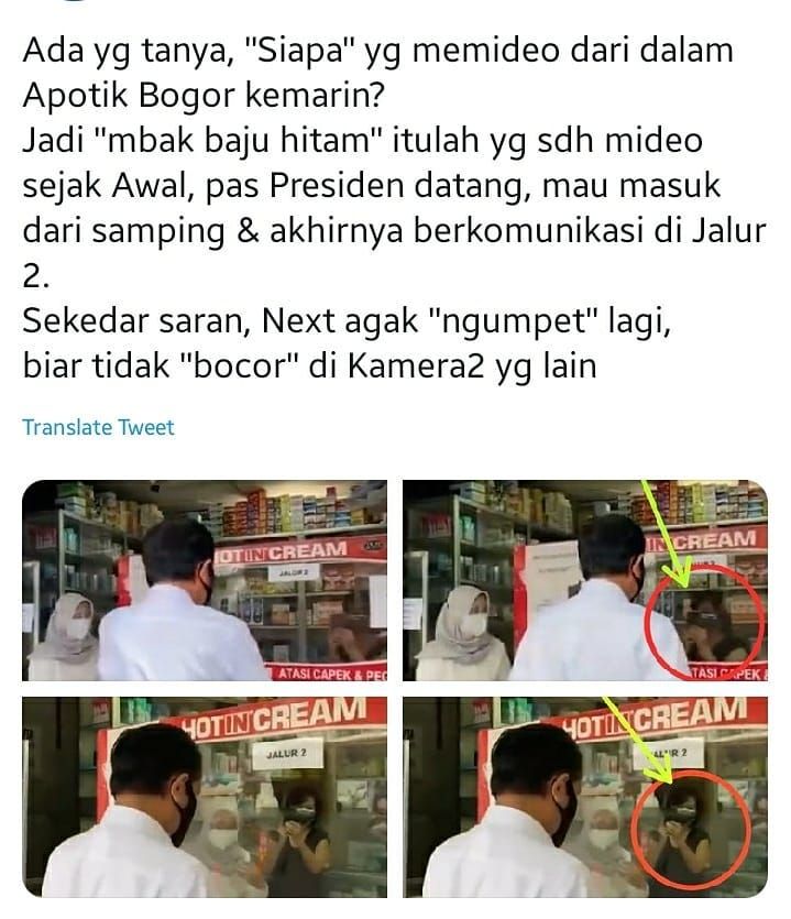 Postingan Roy Suryo soal video blusukan Jokowi.(Instagram)