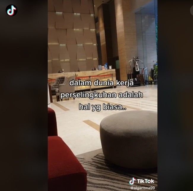 Warganet sebut selingkuh di dunia kerja hal biasa (tiktok)