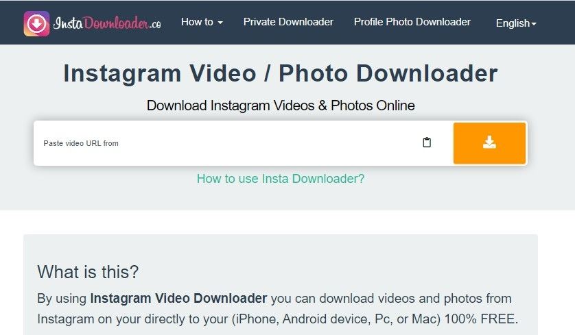 Cara Download Video Instagram dengan Instadownloader.co