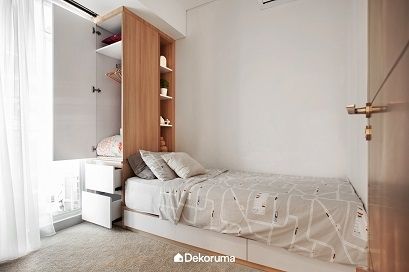 Desain Interior Apartemen Japandi. (Dekoruma)