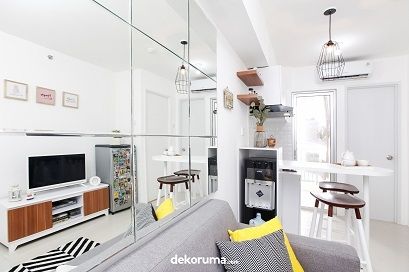 Desain Interior Apartemen Japandi. (Dekoruma)