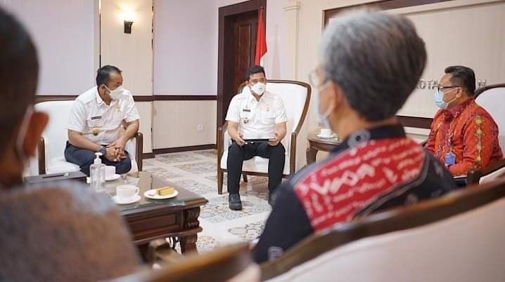 Wali Kota Medan Bobby Nasution menerima kunjungan Kepala Perwakilan BPKP Sumut. [Ist]