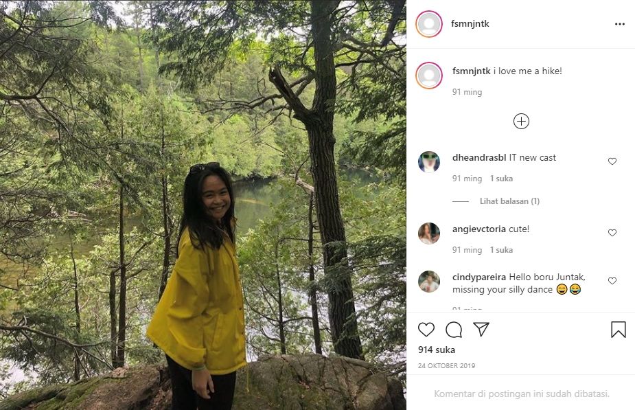 Faye Simanjuntak cucu Menteri Luhut Pandjaitan [Instagram]