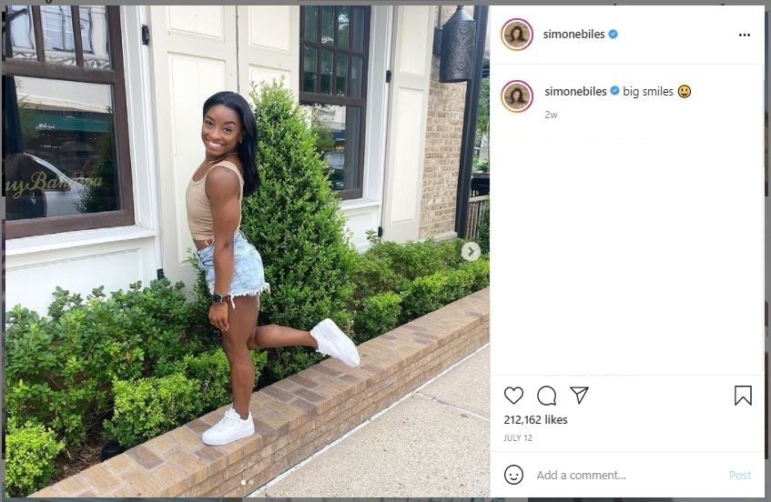 Pesenam Amerika Serikat, Simone Biles (instagram.com/simonebiles)