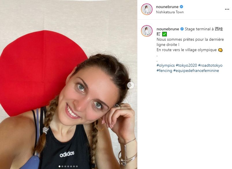 Manon Brunet, atlet anggar Prancis yang sumbangkan medali di Olimpiade Tokyo 2020. (Instagram/nounebrune)