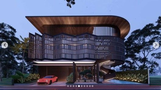 Potret desain rumah Ayu Ting Ting. (Instagram/angkasaarchitects)