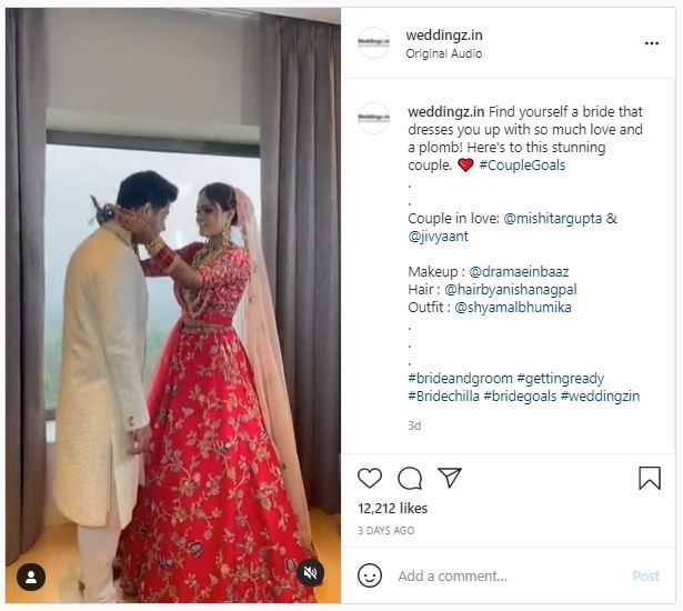 Momen Pengantin Wanita Bantu Dandani Calon Suami (instagram.com/weddingz.in)