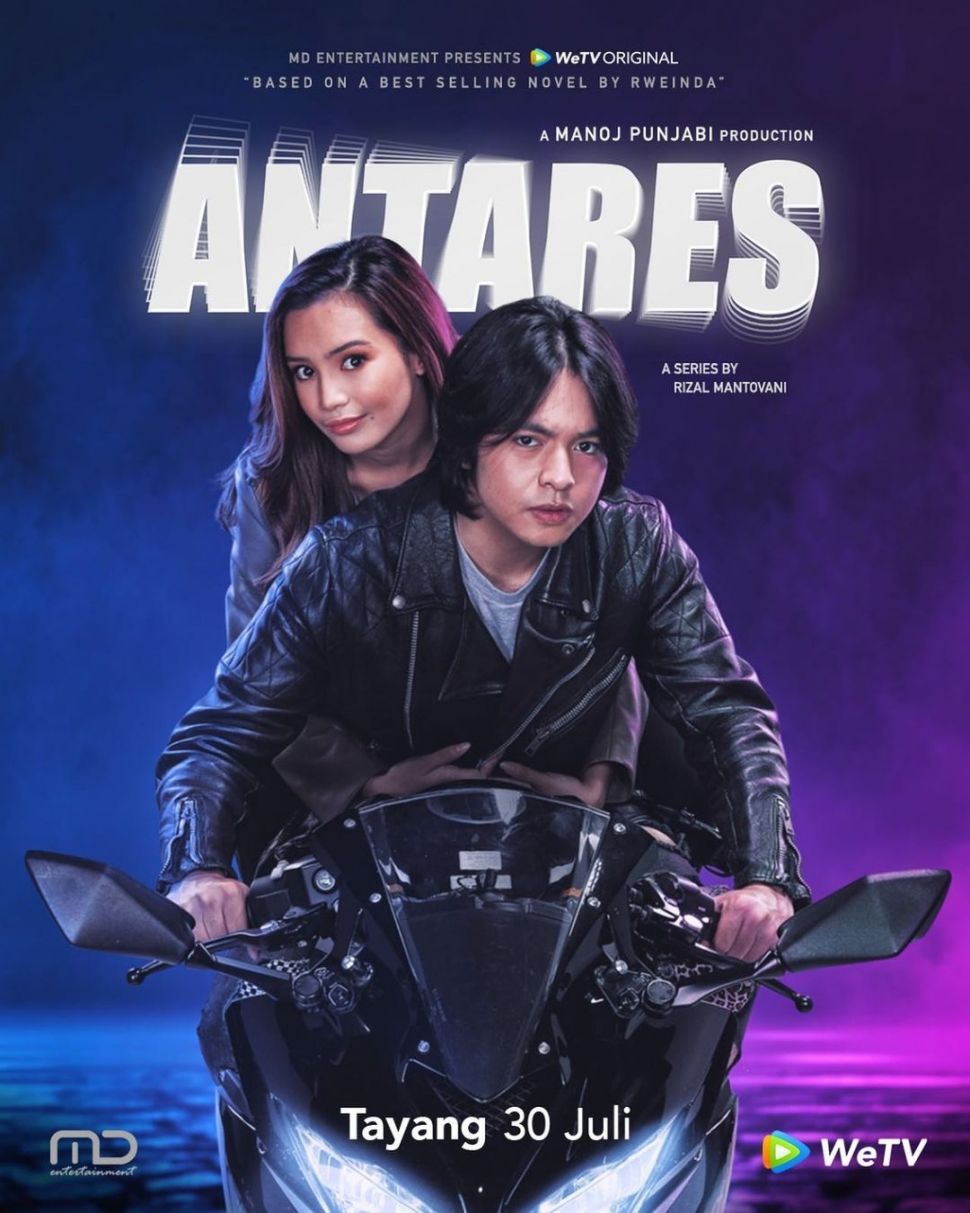 Angga Yunanda dan Beby Tsabina membintangi serial Antares. [Instagram]