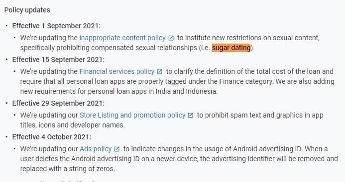 Kebijakan privasi baru Google Play. (Google)