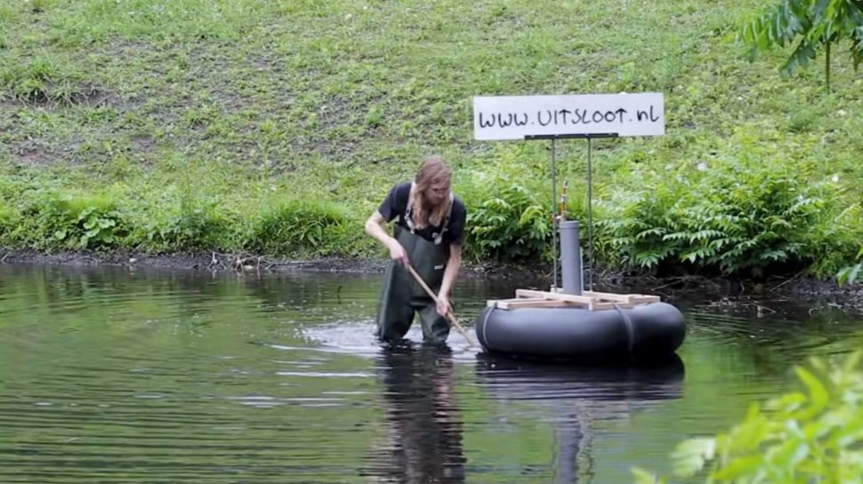 Motor berbahan bakar metana. (Youtube/Gijs Schalkx)