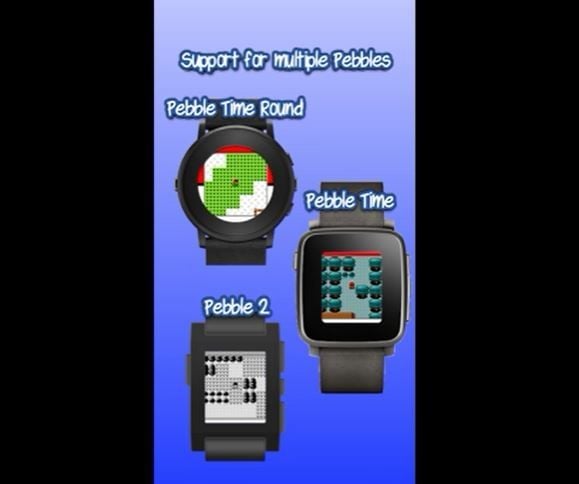 Smartwatch ini bisa memainkan game Pokemon klasik. (Twitter/ ericmigi)